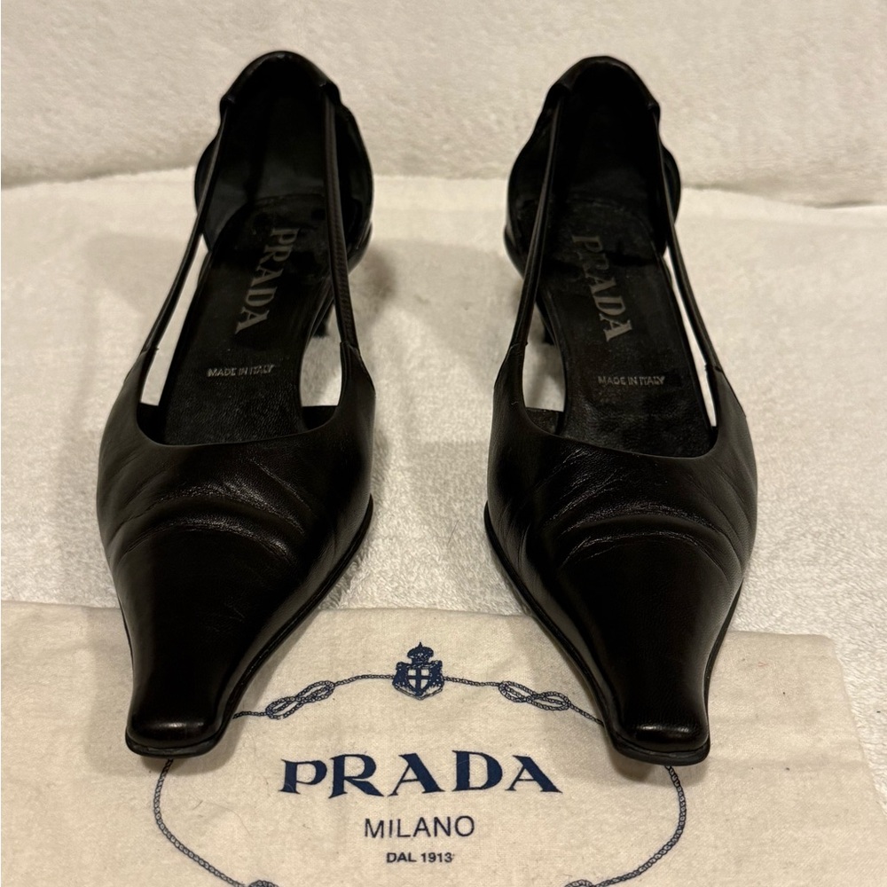 Prada Women's Black Leather Loafers